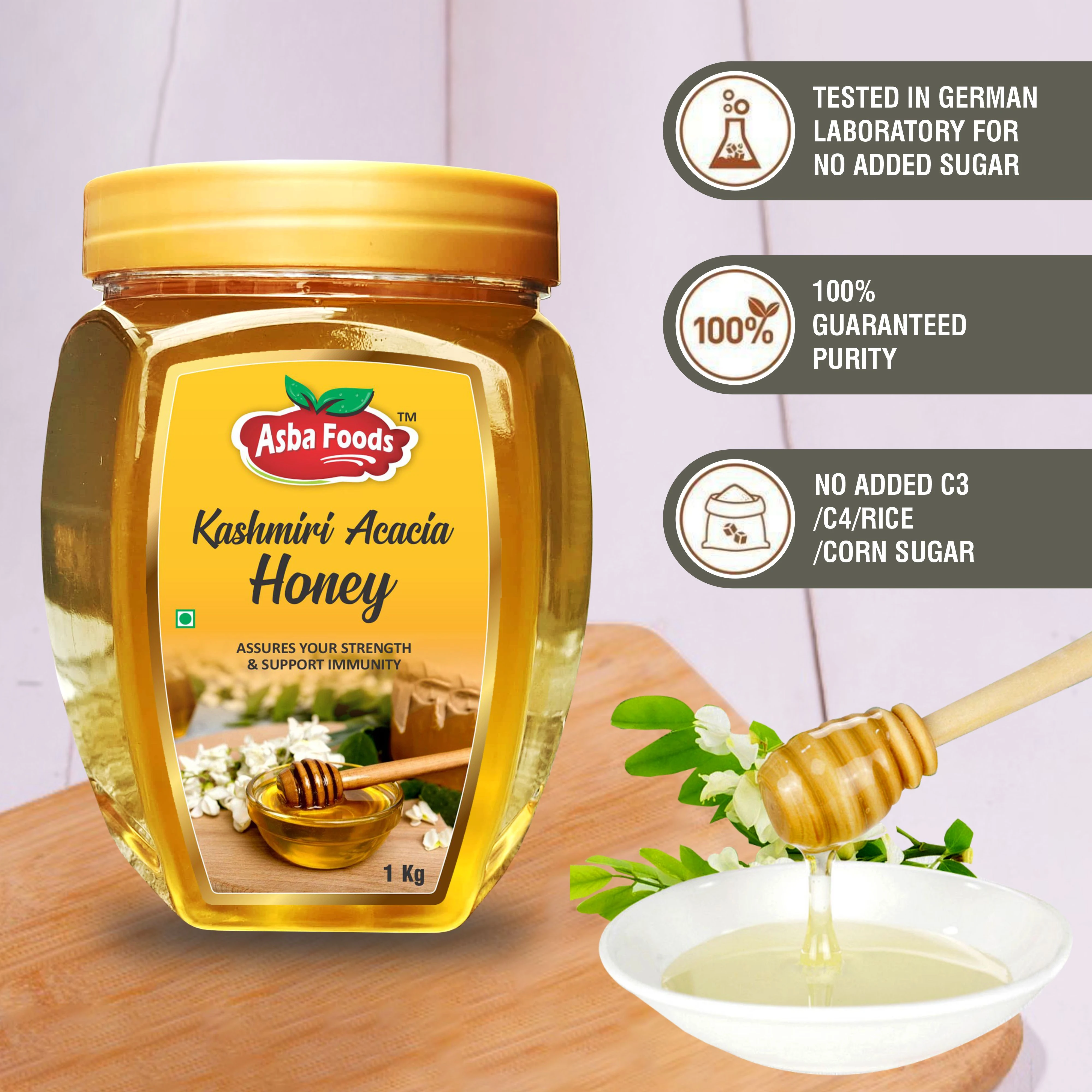 Kashmiri Acacia Honey - Hover