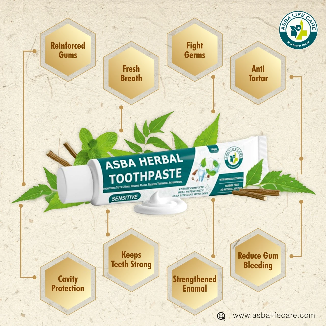 Asba Herbal Toothpaste - Image 3