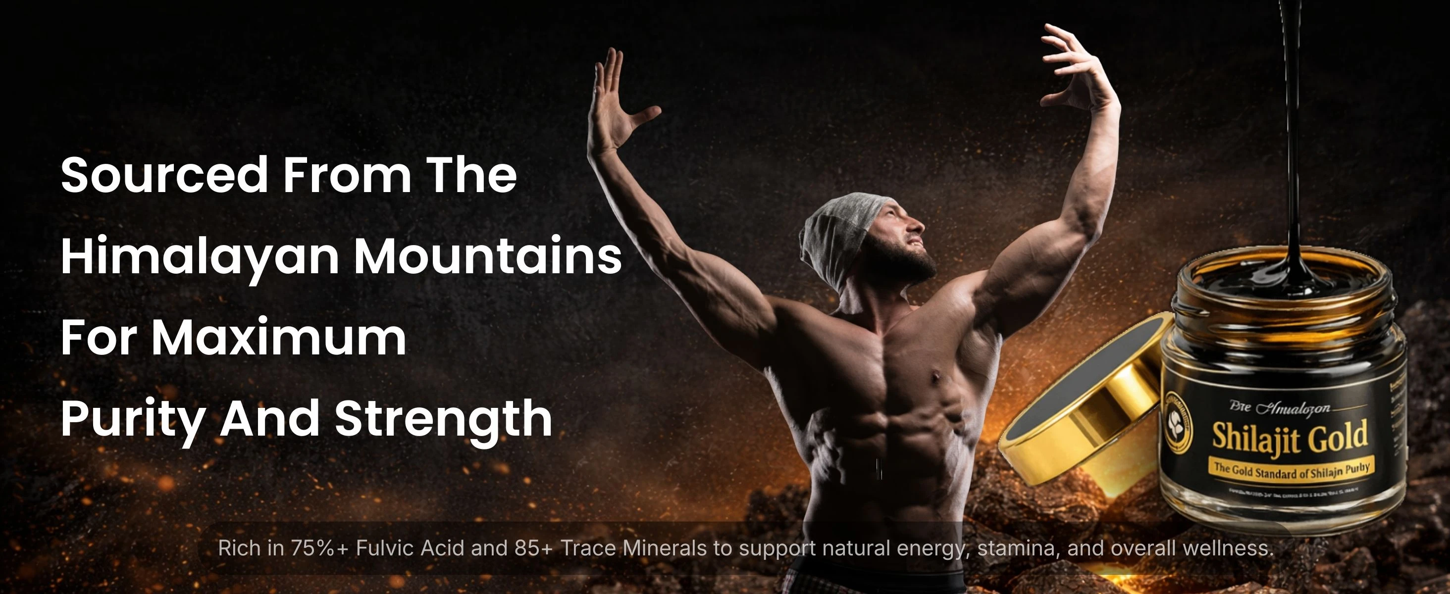 Shilajit Gold Banner