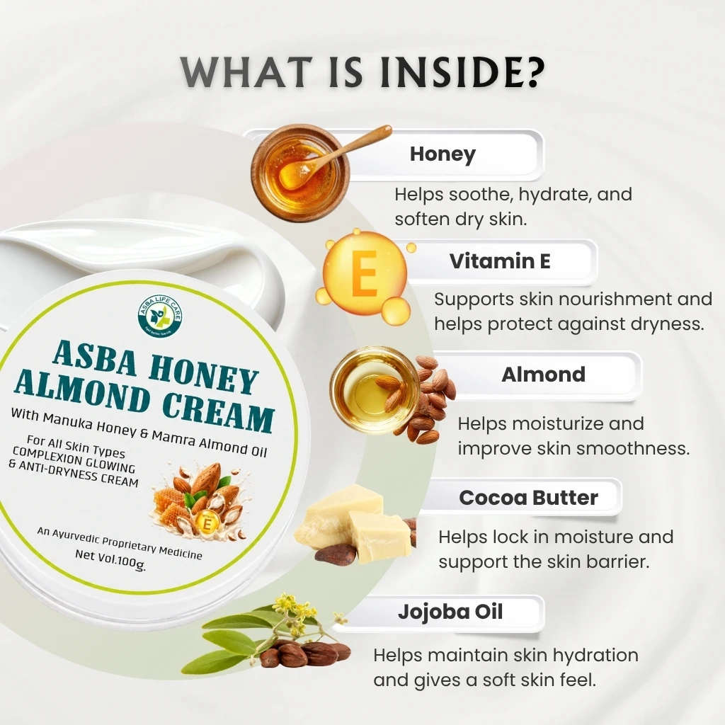 Asba Honey Almond Cream - Image 2