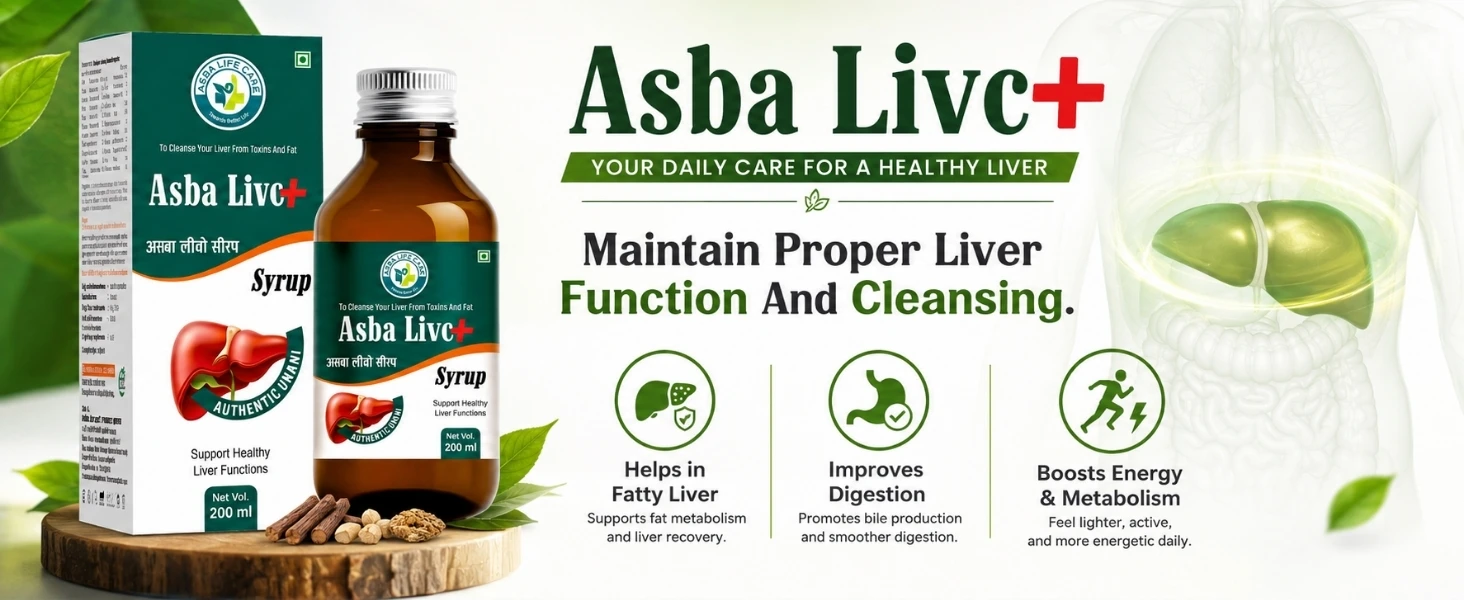 Asba Livo+ Syrup Banner
