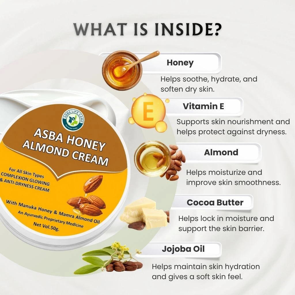 Asba Honey Almond Cream - Hover