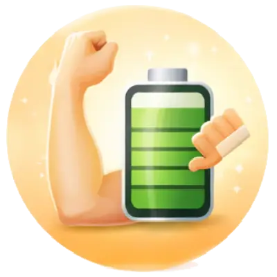 Helps reduce weakness and tiredness